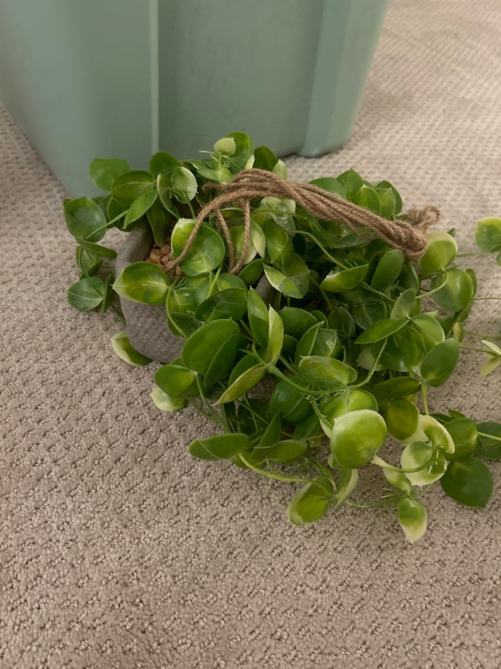 Hanging faux plant